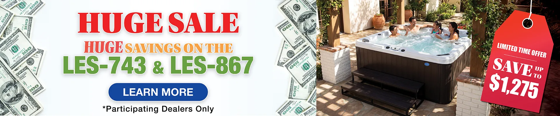 Calspas hot tub being used in a family setting - Mifflin Ville